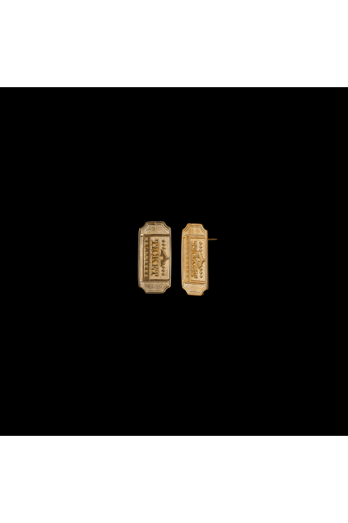 BRINCO MINI TICKET DOURADO