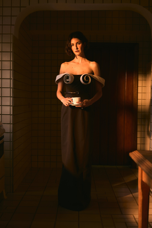 VESTIDO VICTORIA TABACO
