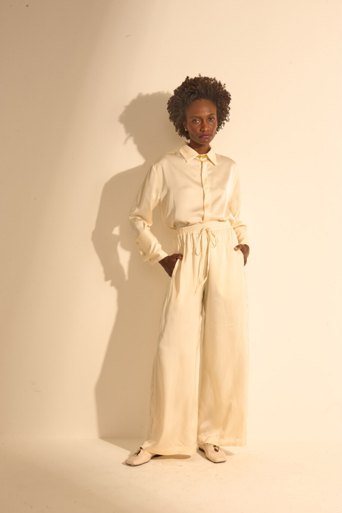 CAMISA CETIM OFF WHITE