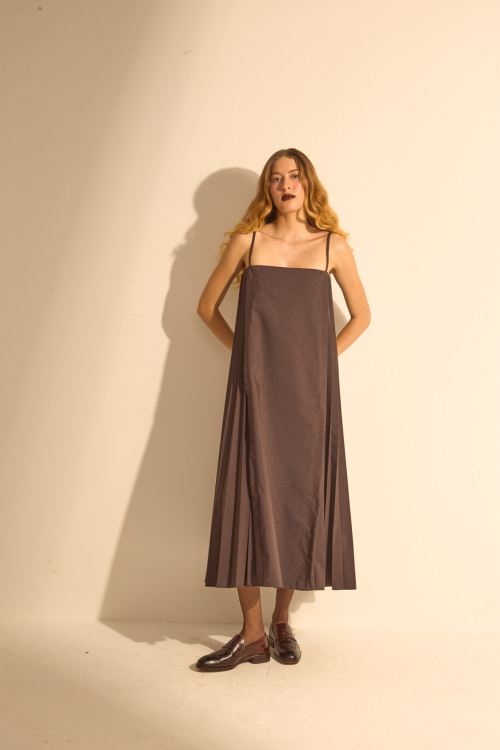 VESTIDO SOLEIL TABACO