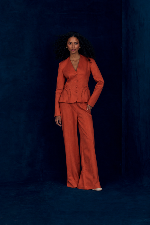BLAZER SARDI TERRACOTA