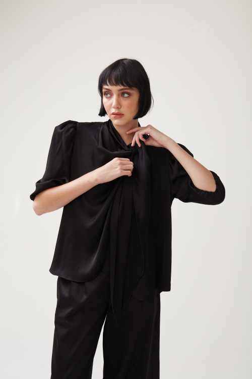 Aluf — ALUF - Blusa Bethânia Preto