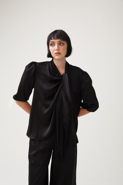 Aluf — ALUF - Blusa Bethânia Preto