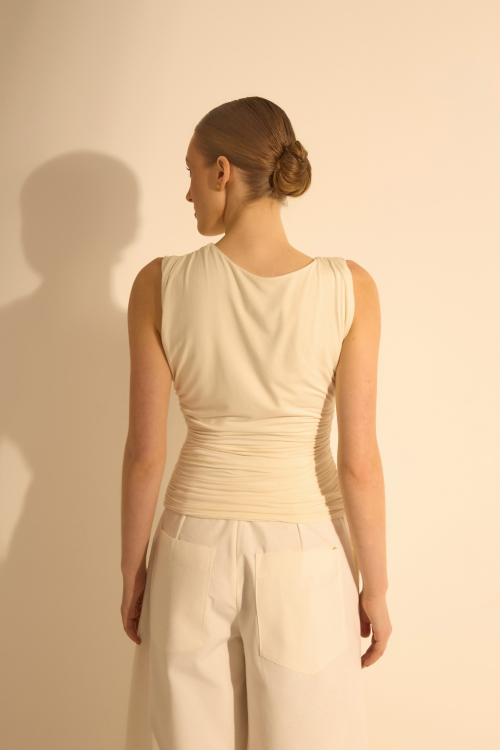 Aluf — BLUSA DRAPE CRU