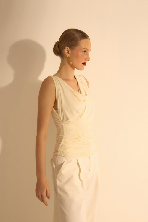 Aluf — BLUSA DRAPE CRU
