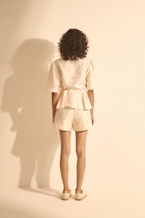 Aluf — SHORT LAVANDA OFF WHITE