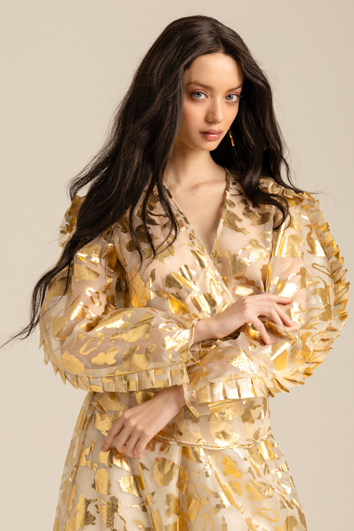 Aluf — ALUF - Blusa Relicário Dourado