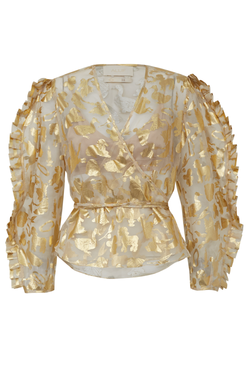 Aluf — ALUF - Blusa Relicário Dourado