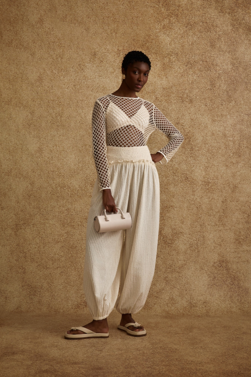 Aluf — BLUSA TRELIÇA CRU