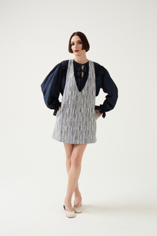 Aluf — ALUF - Mini Vestido Cirque Índigo