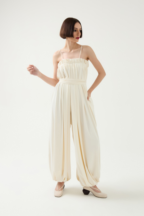 Aluf — ALUF - Macacão Drape Off White