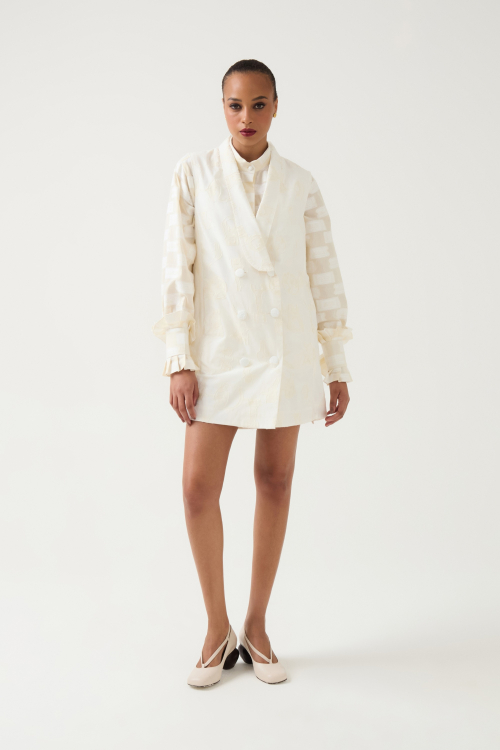 MINI VESTIDO MALABARES OFF WHITE