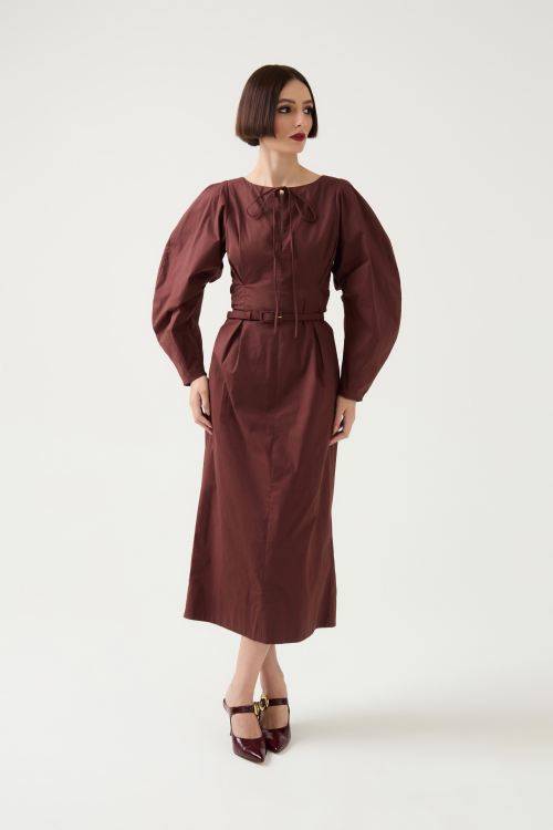 VESTIDO BAMBOLÊ CACAU