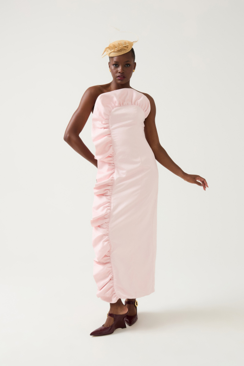 VESTIDO BOROGODÓ CETIM BALÉ  LENZING™ ECOVERO™