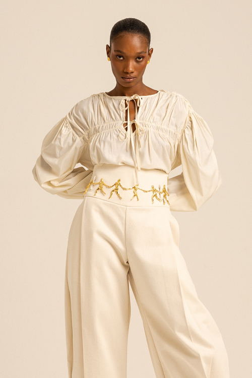 CALÇA AQUARELA SARJA CRU