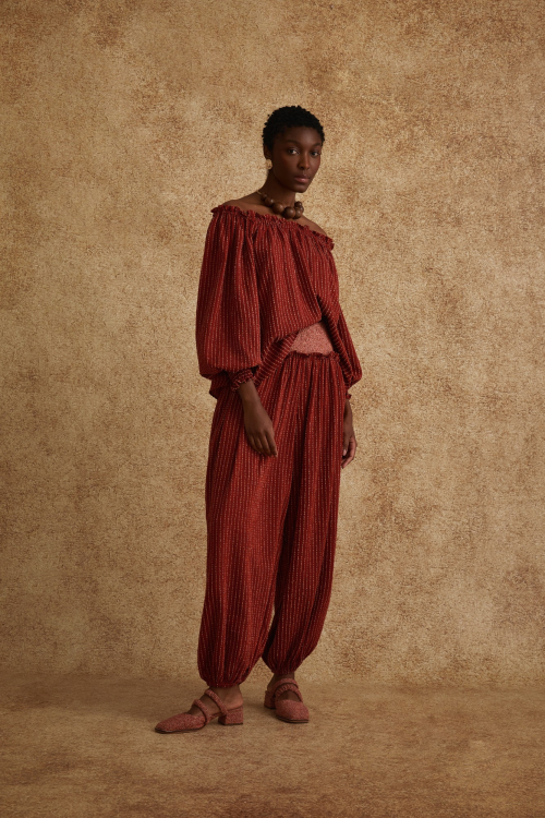 Aluf — BLUSA GRÃO DE AREIA VERMELHO