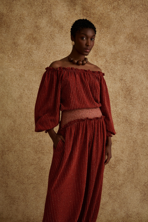 Aluf — CALÇA GRÃO DE AREIA VERMELHO