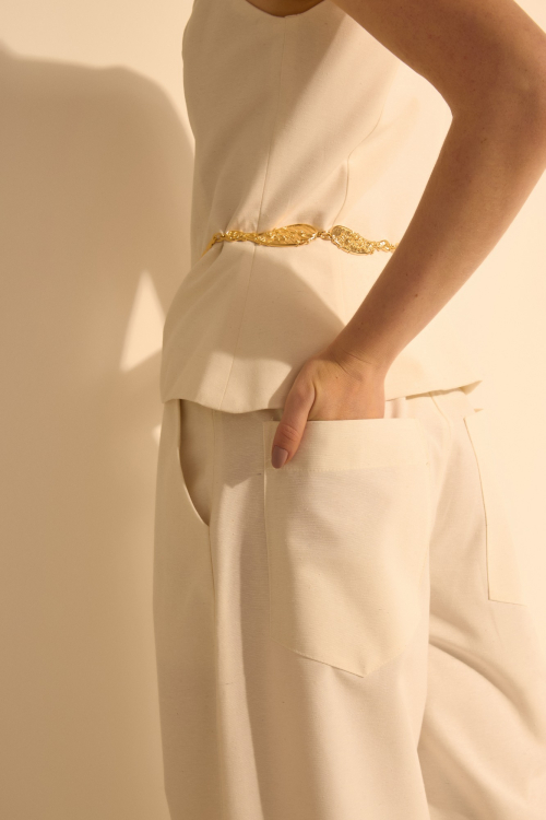 Aluf — CALÇA LOLITA OFF WHITE