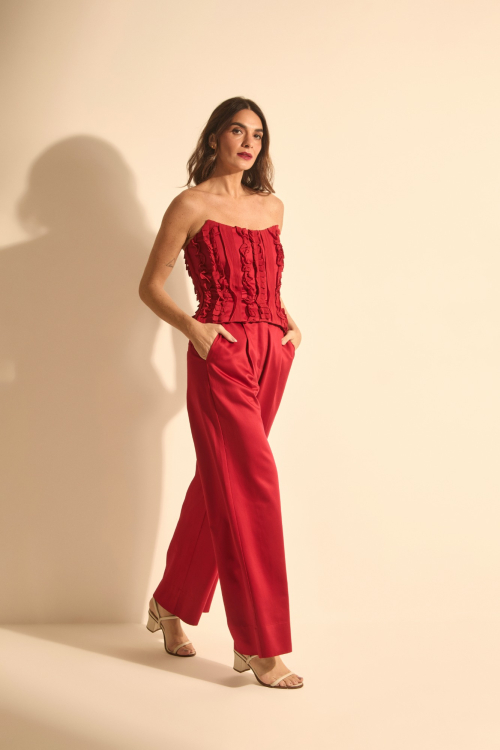 CALÇA PROSA VERMELHO