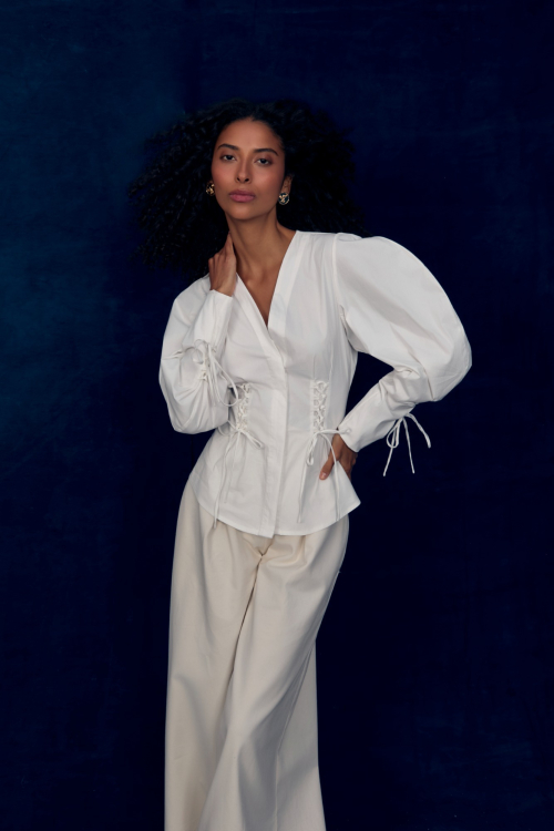 CAMISA SOLARE	 OFF WHITE	 