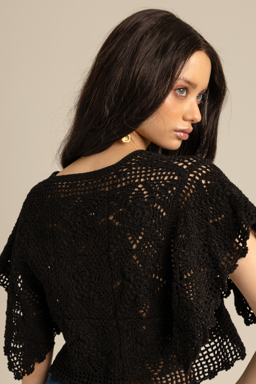 Aluf — ALUF - Camisa Val Crochê Preto
