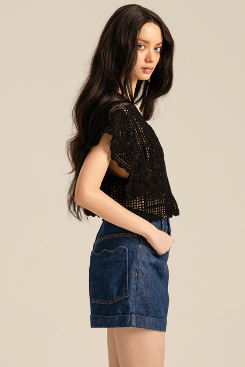 Aluf — ALUF - Camisa Val Crochê Preto