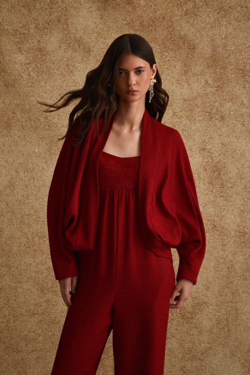 CASAQUETO DEUSA VERMELHO