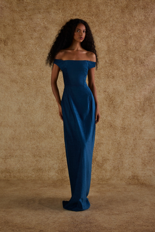Aluf — VESTIDO AMPULHETA AZUL PETRÓLEO