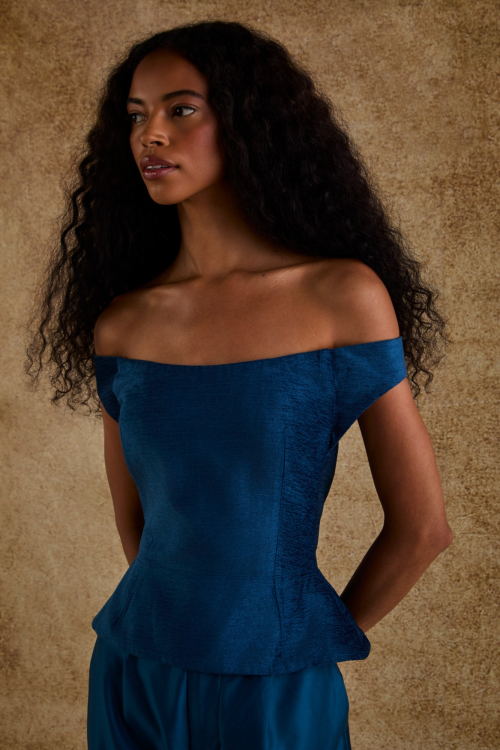 Aluf — CORSET AMPULHETA AZUL PETRÓLEO