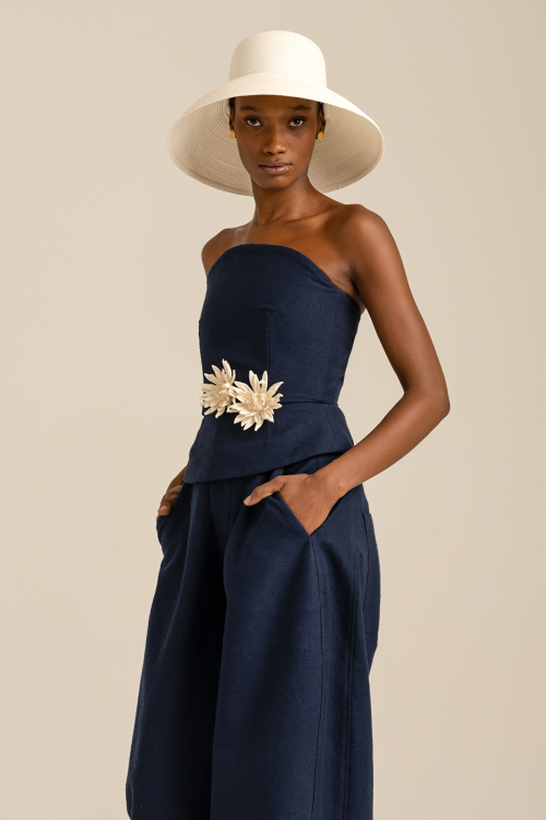 CORSET GRÃOS MARINHO