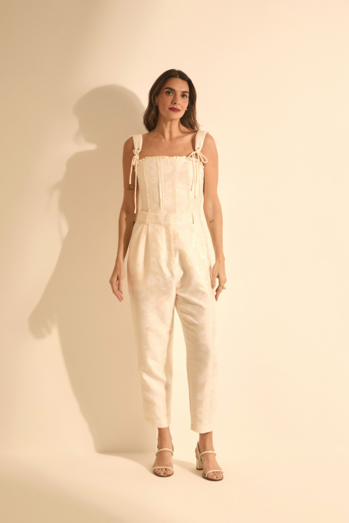 Aluf — CALÇA LAVANDA OFF WHITE