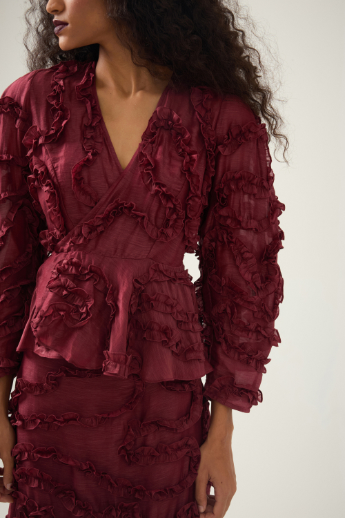 Aluf — ALUF - Blusa Saltin Ateliê Vinho
