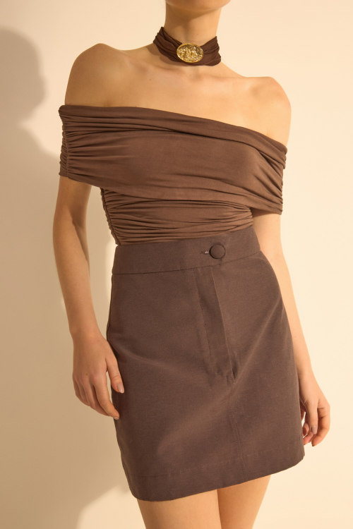 BLUSA AMELIE TABACO