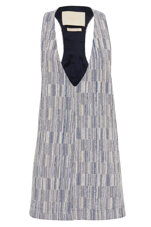 Aluf — ALUF - Mini Vestido Cirque Índigo