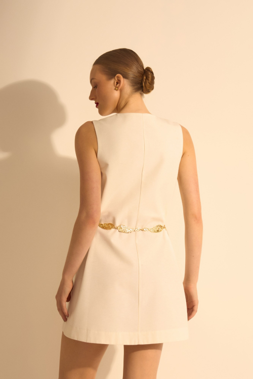 Aluf — MINI VESTIDO LOLITA OFF WHITE