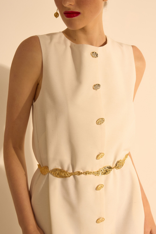 Aluf — MINI VESTIDO LOLITA OFF WHITE