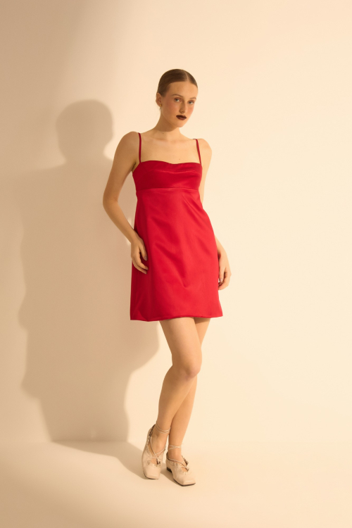 MINI VESTIDO POEMA VERMELHO