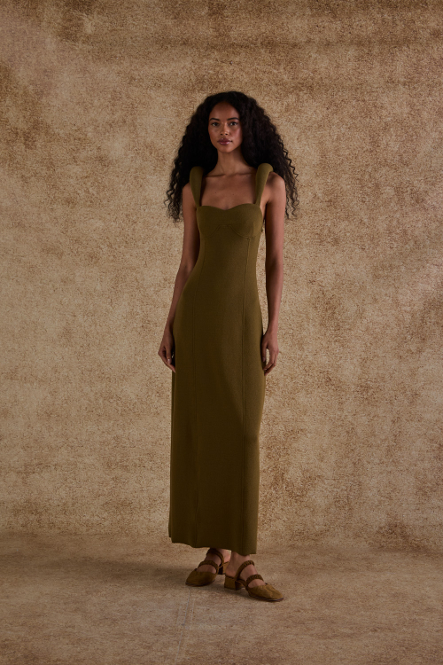 VESTIDO CECI JUTA VERDE