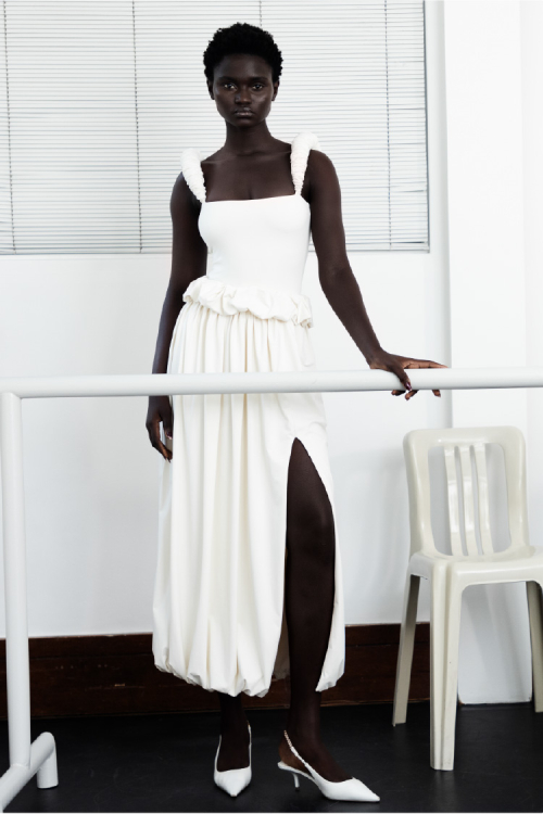SAIA DRAPE OFF WHITE