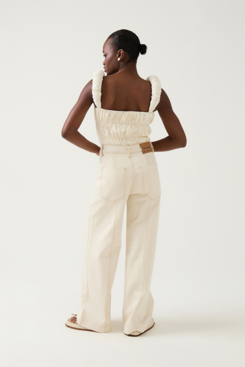 Aluf — ALUF - Top Drape Off White