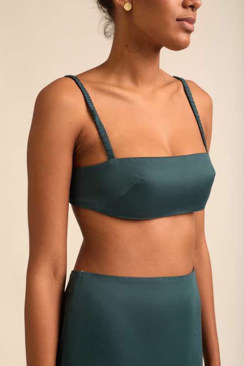 TOP CIRANDA VERDE ESCURO