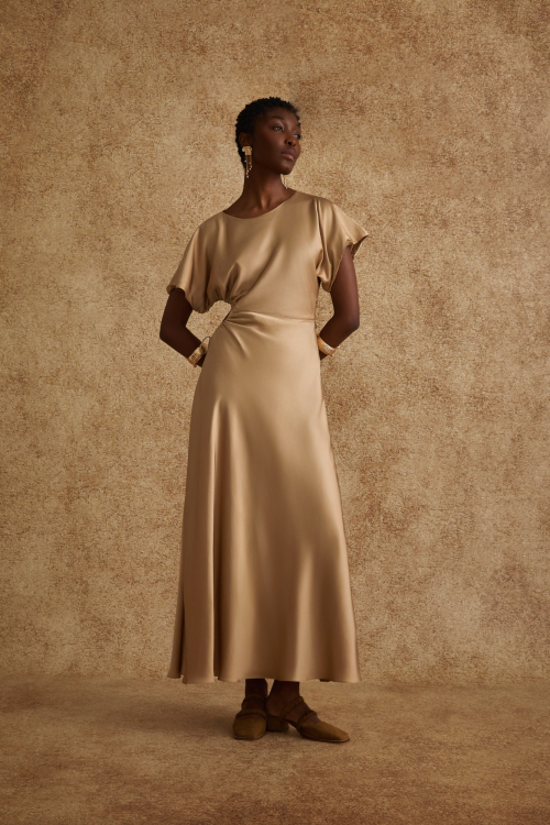 VESTIDO CETIM FENDI