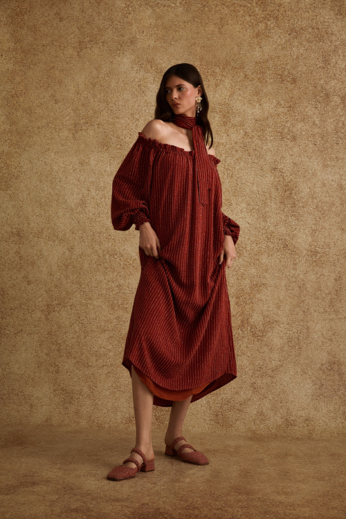 VESTIDO DESERTO VERMELHO