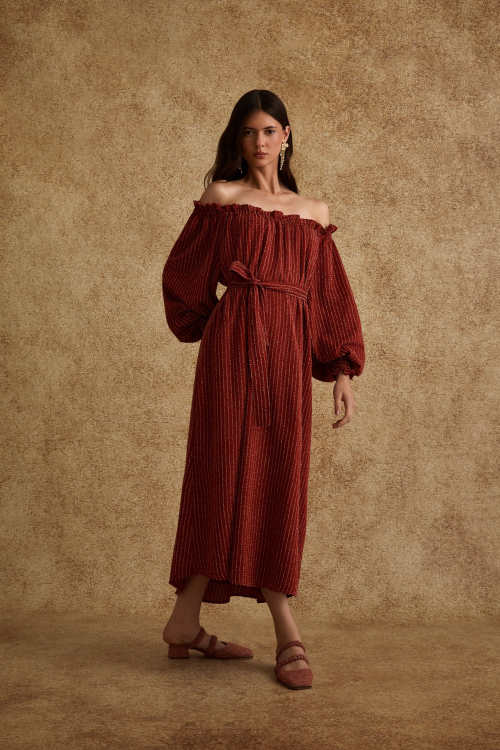 Aluf — VESTIDO DESERTO VERMELHO