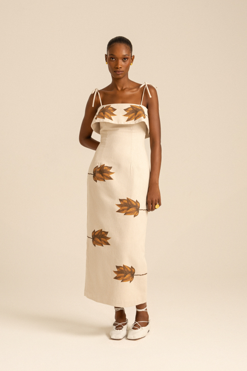 VESTIDO EVA BEGE
