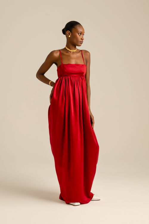VESTIDO IMPÉRIO VERMELHO