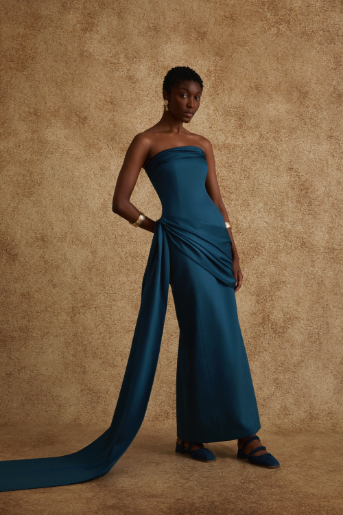 VESTIDO KAIRÓS AZUL PETRÓLEO