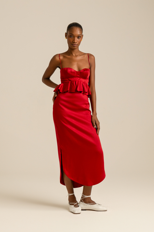 VESTIDO LAURIANO VERMELHO
