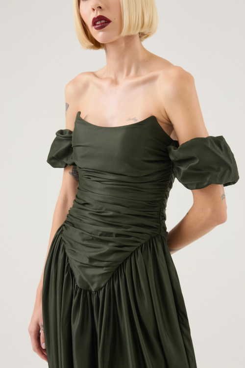 Aluf — ALUF - Vestido Lela Musgo