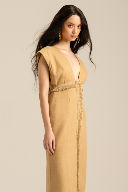 VESTIDO PALHA 